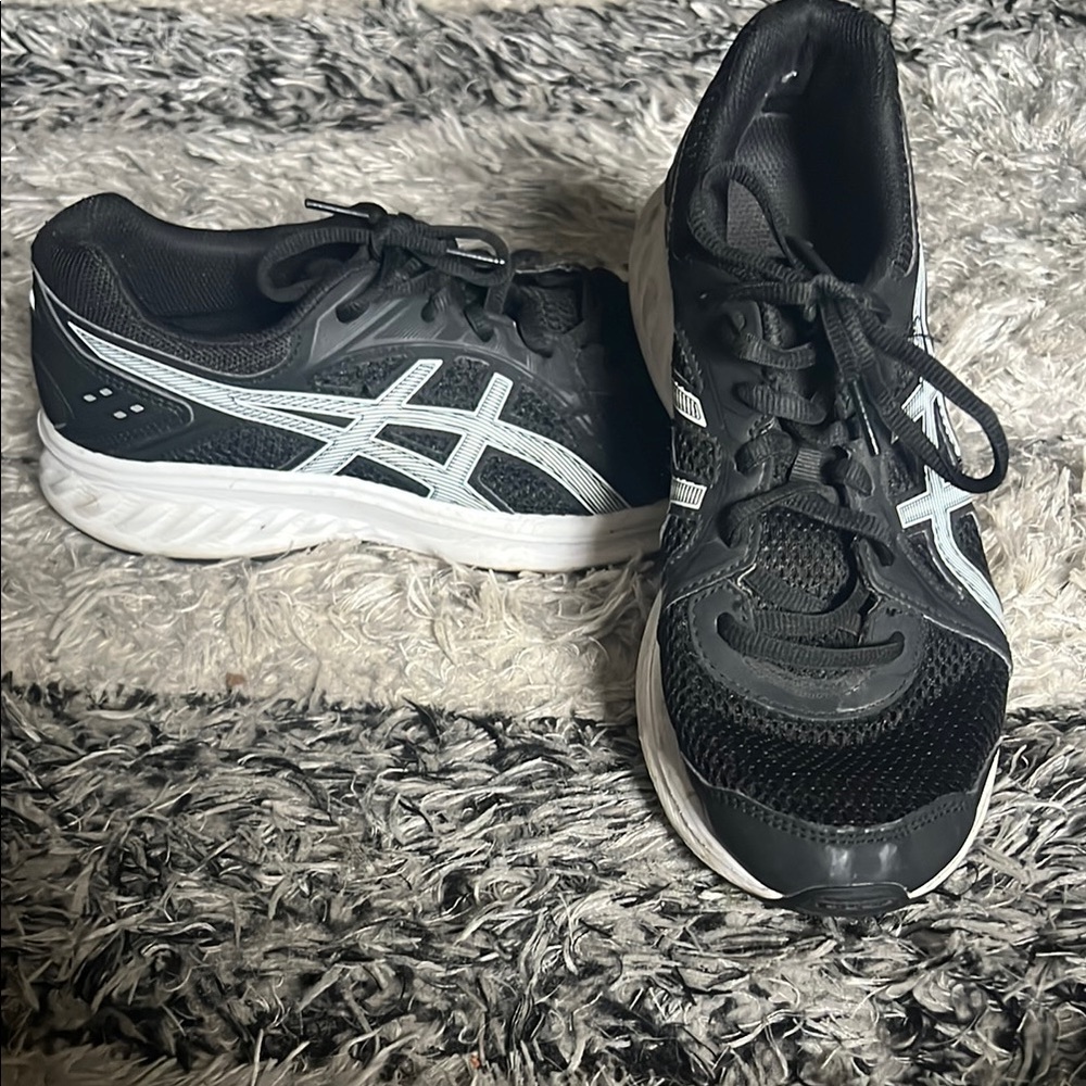 ASICS Black and White Athletic Sneakers